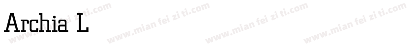 Archia Light字体转换